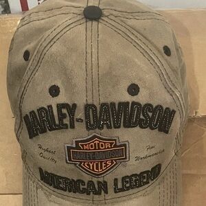 Harley Davidson Wisconsin American Legend Adjustable Hat (Stains-see pics/desc.)